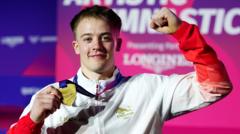 Whitehouse wins gymnastics gold after room-mate's horror fall